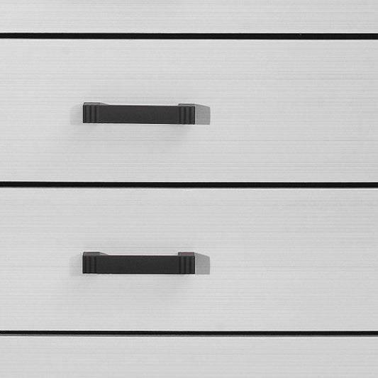 31" White Wood Five Drawer Standard Chest