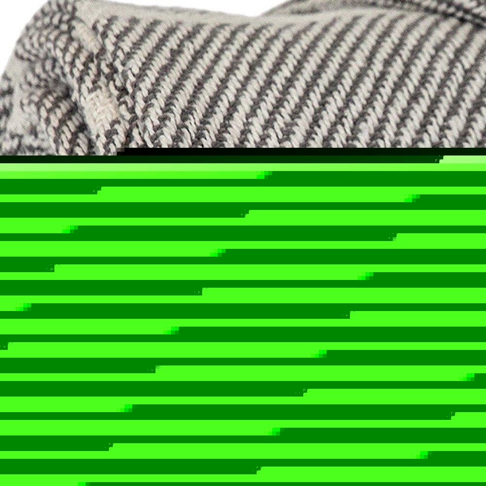 Gray Woven Cotton Striped Throw Blanket