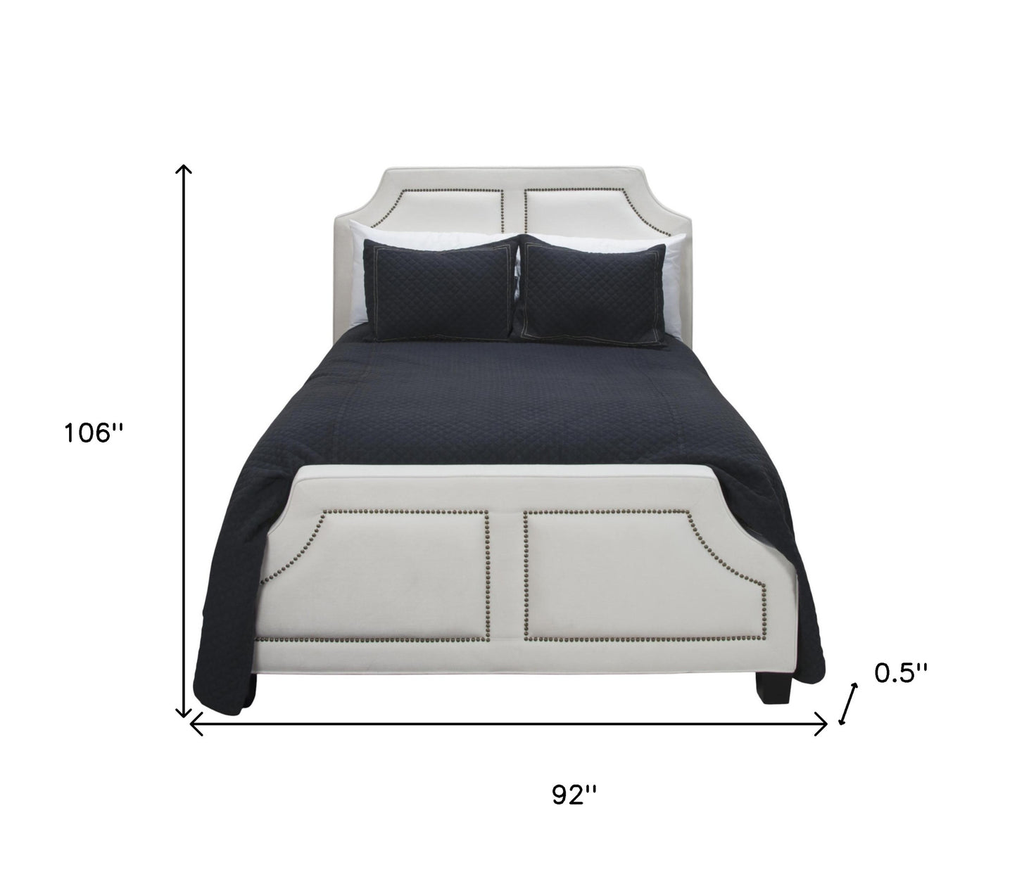 Indigo Checkered King Quilt