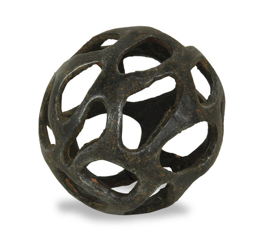 4" Black Cast Iron Hand Painted Tabletop Sculpture