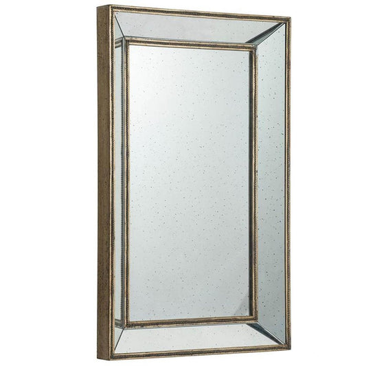 43" Silver Wood Framed Accent Mirror