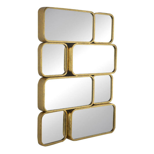 32" Gold Iron Framed Accent Mirror