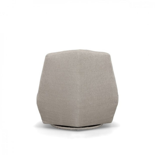 31" Gray Upholstered Lounge Chair