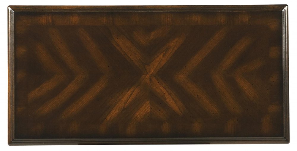 24" Dark Brown Wood End Table With Shelf