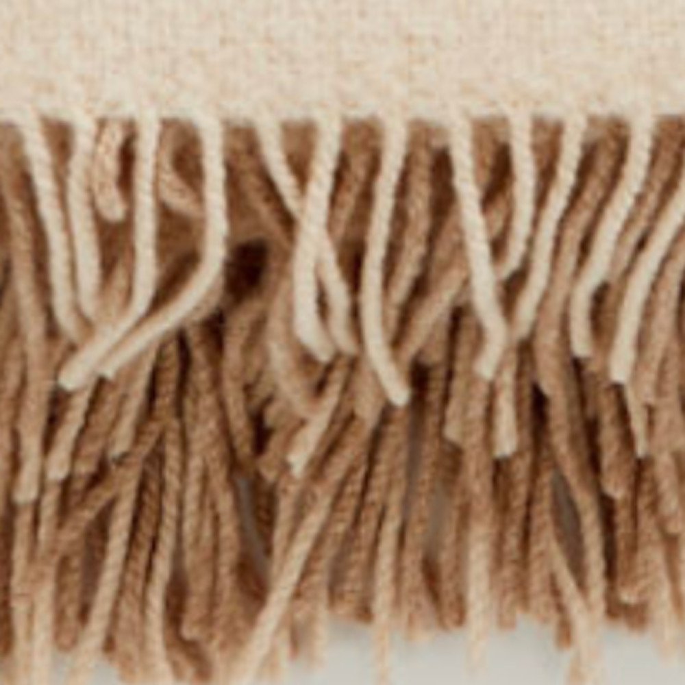 Charcoal Woven Wool Checkered Reversable Throw