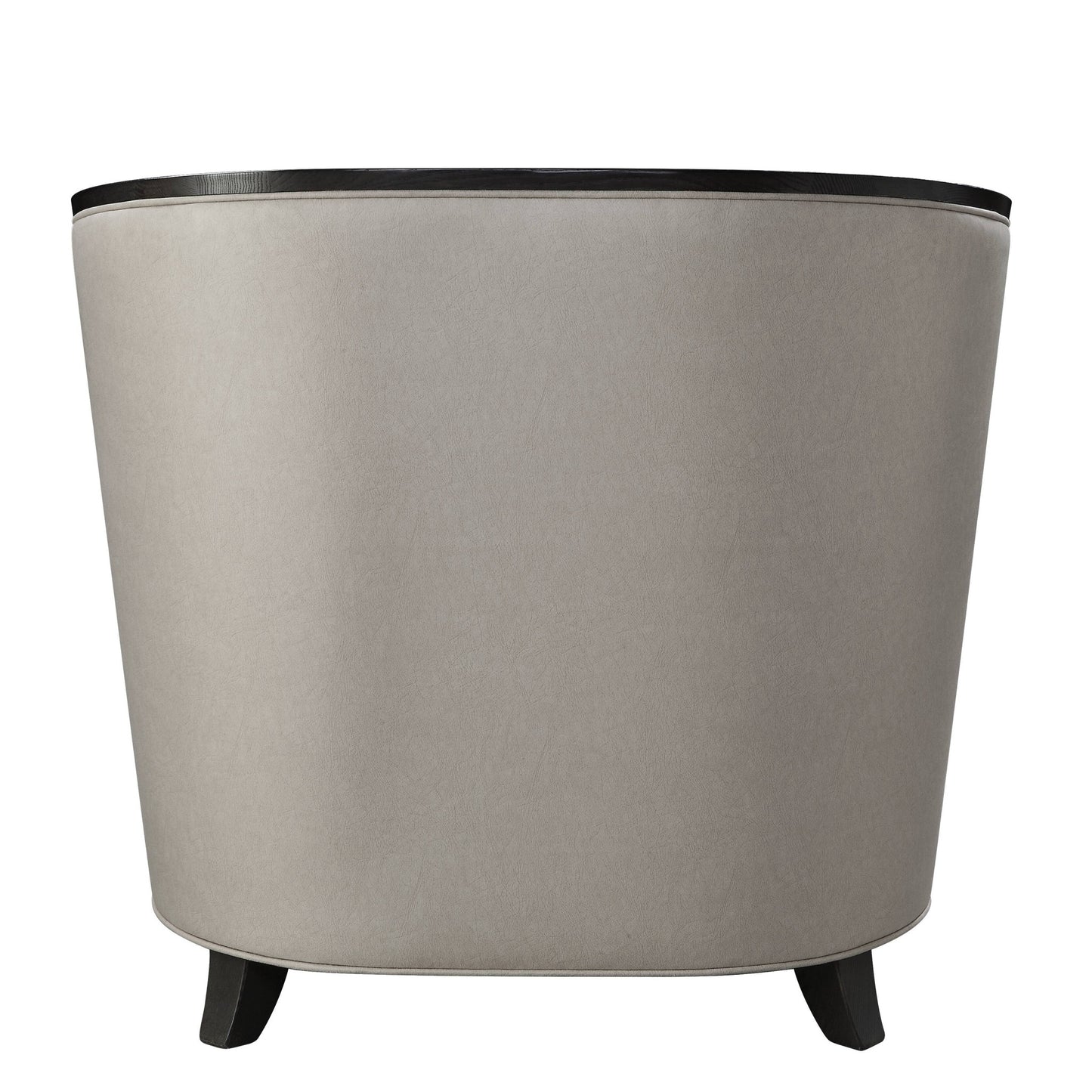 38" Beige and Black Fabric Barrel Chair And Toss Pillow