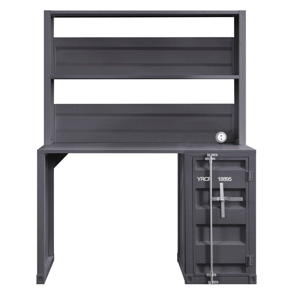 47" Gunmetal Iron Writing Desk