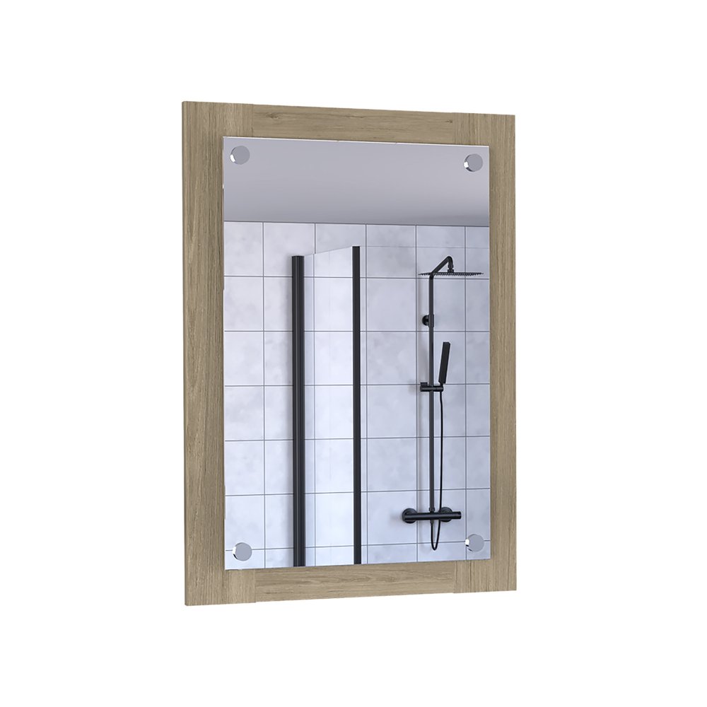 28" Wood Framed Bathroom Vanity Mirror