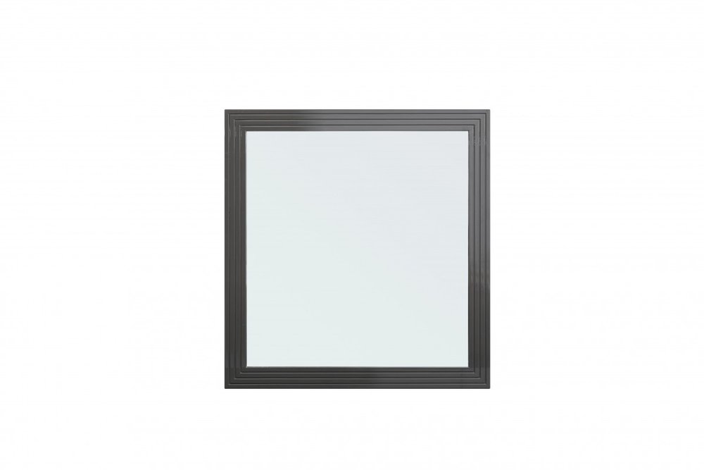 36" Gray Wood Framed Accent Mirror