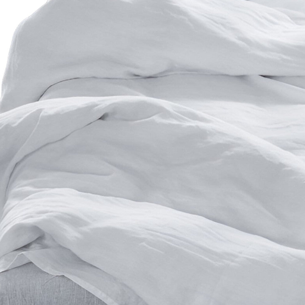 Four Piece Champagne Pink Linen Sheet Set