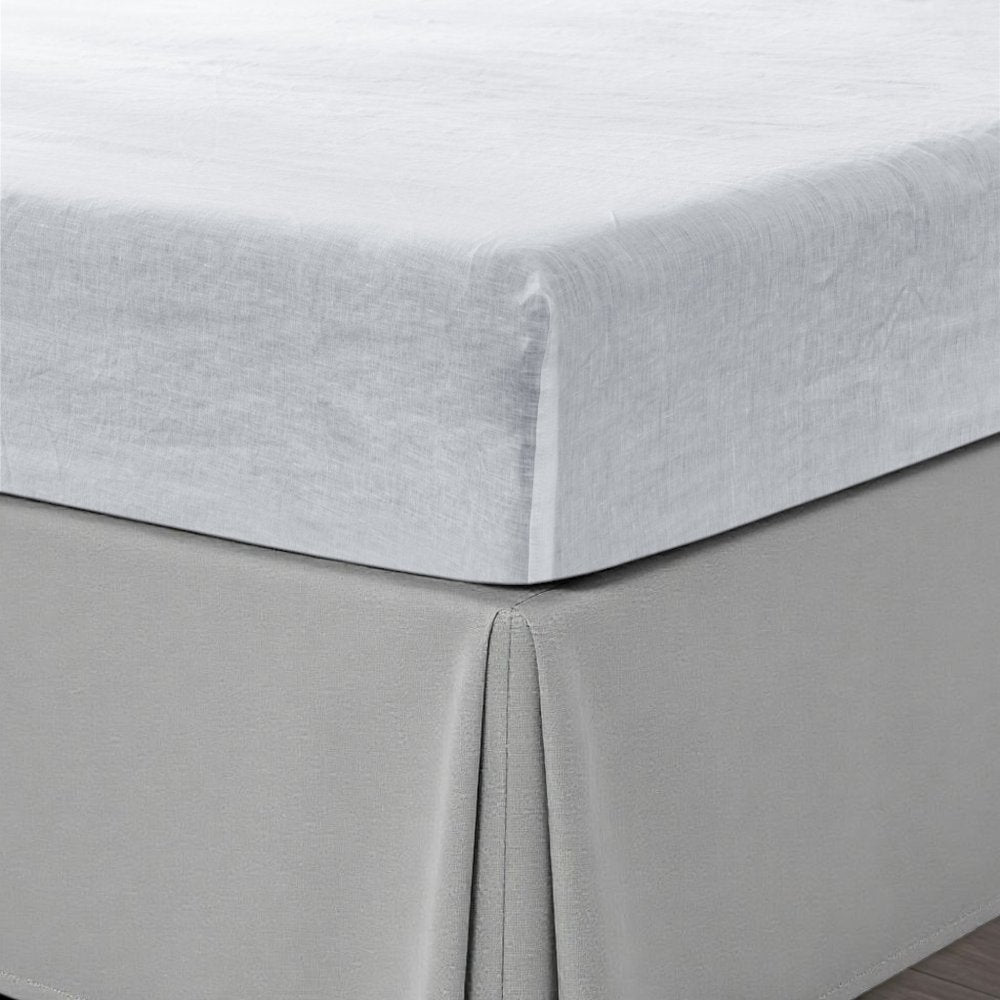 Light Gray Linen California King Fitted sheet