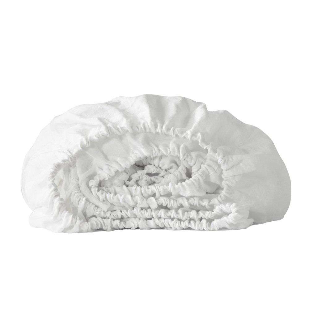Ivory Linen Queen Fitted sheet