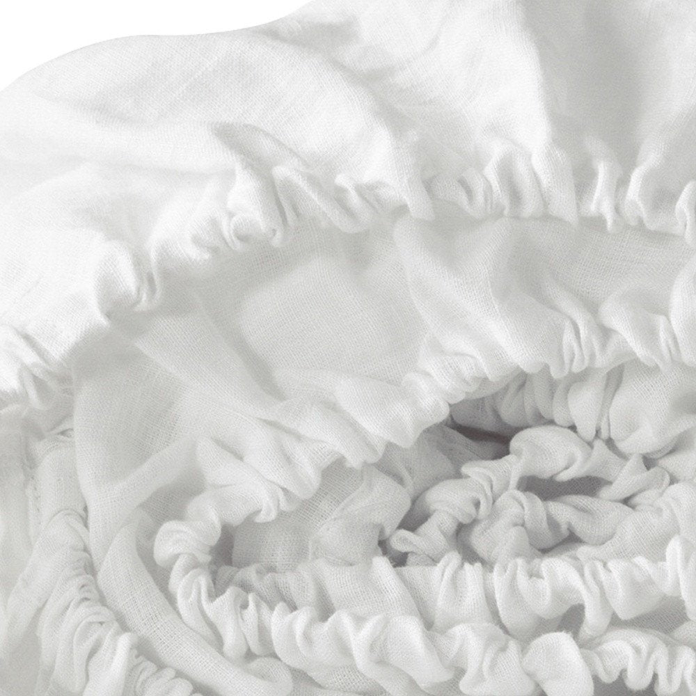 Ivory Linen Queen Fitted sheet