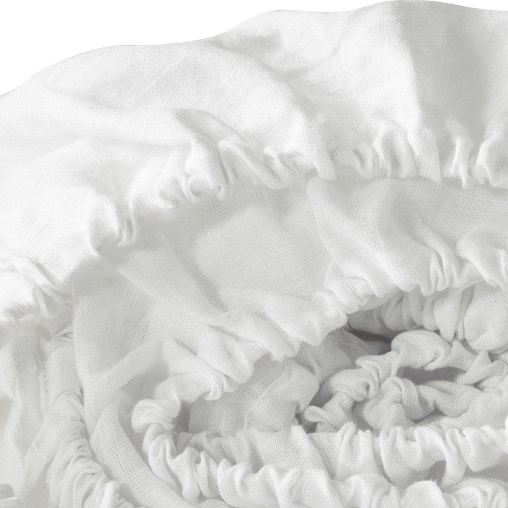 Ivory Linen Queen Fitted sheet