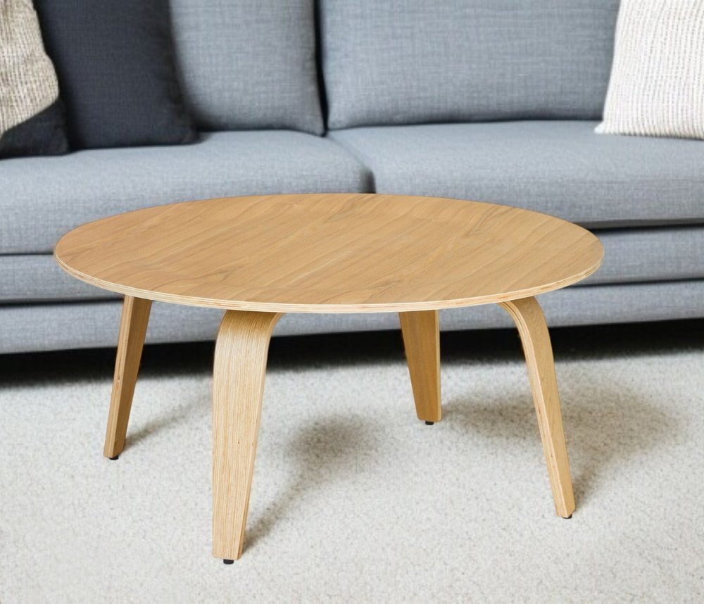 34" Natural Round Coffee Table