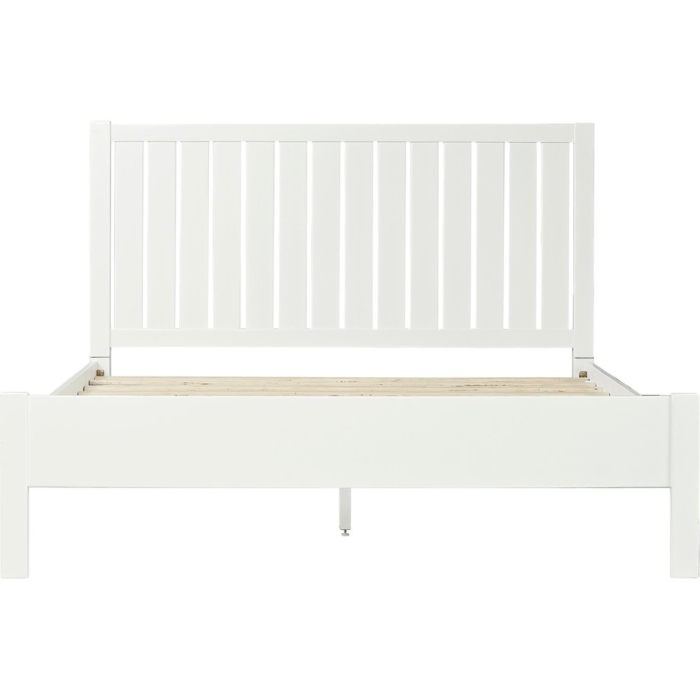 Natural Shiplap Texture Solid Wood Queen Bed Frame