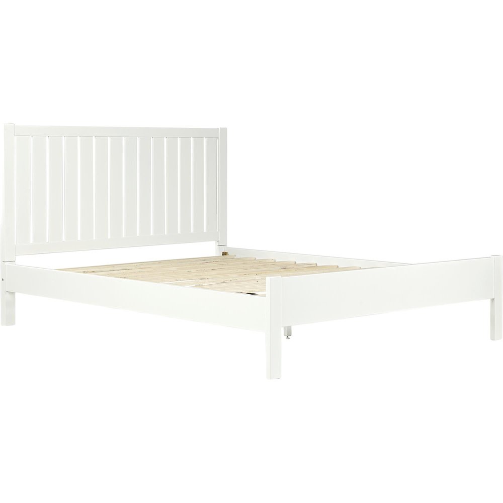 Natural Shiplap Texture Solid Wood Queen Bed Frame