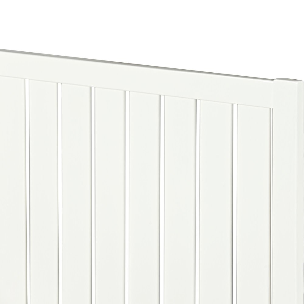 Natural Shiplap Texture Solid Wood Queen Bed Frame
