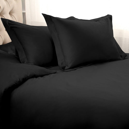 Black Queen Cotton Washable Duvet Cover Set