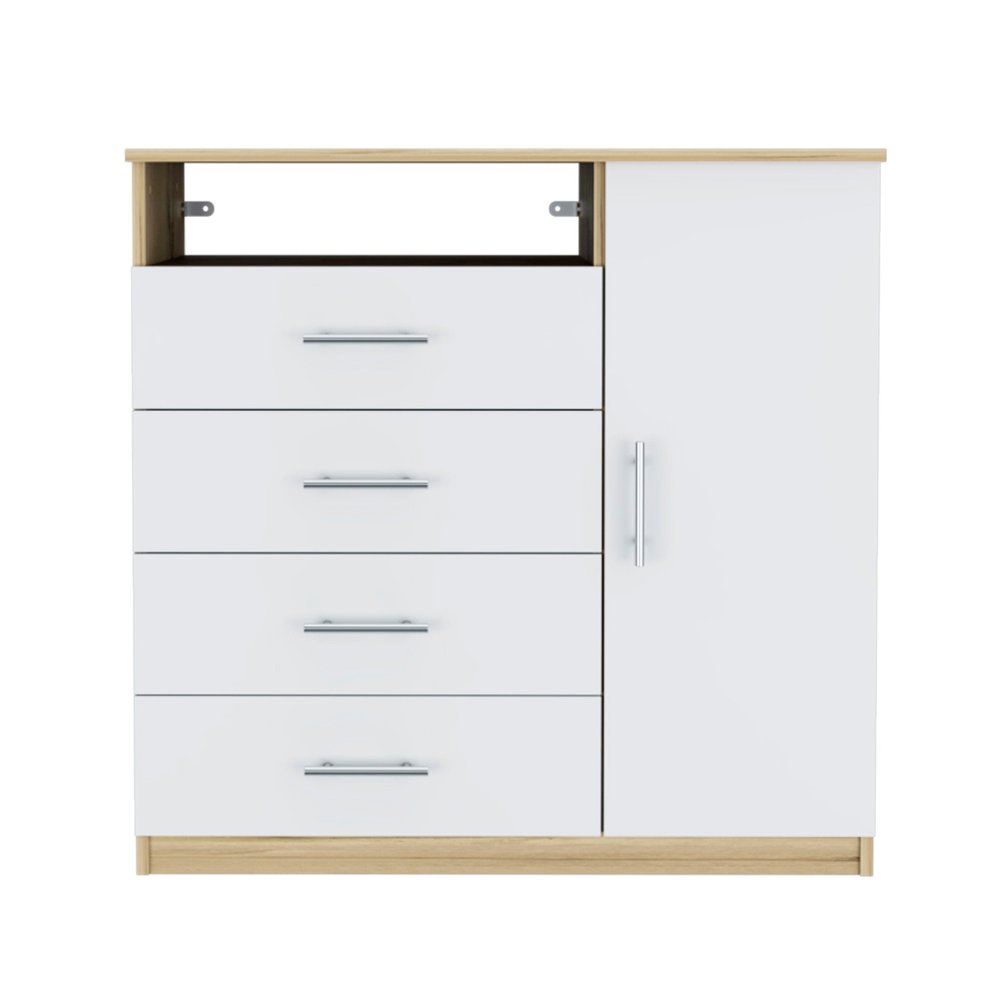 36" Light Gray Four Drawer Dresser