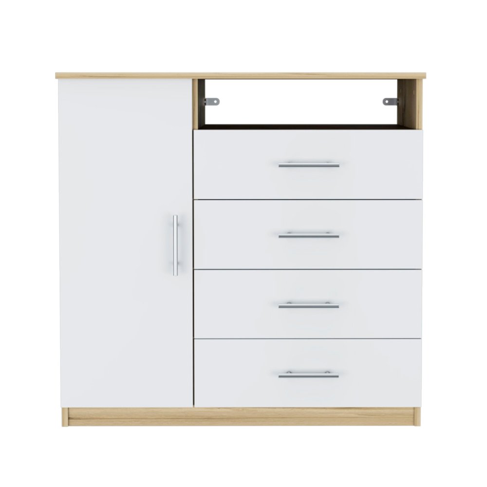 36" Light Gray Four Drawer Dresser