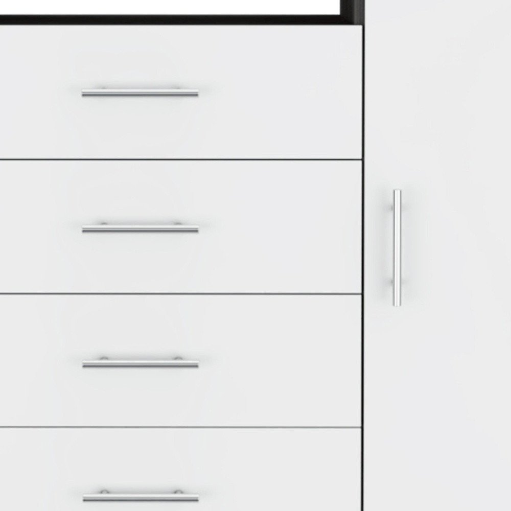 36" Light Gray Four Drawer Dresser