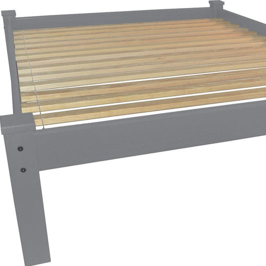 Gray Solid Wood Twin Bed Frame