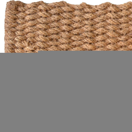 18" X 30" Brown Coir Weave Outdoor Door Mat