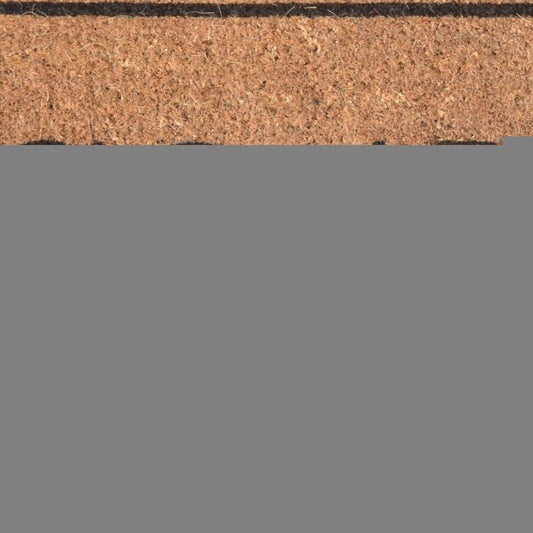 18" X 30" Brown and Black Coir Go Away Outdoor Door Mat