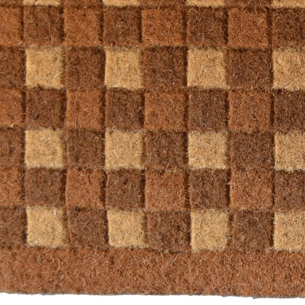 18" X 30" Brown Coir Outdoor Door Mat