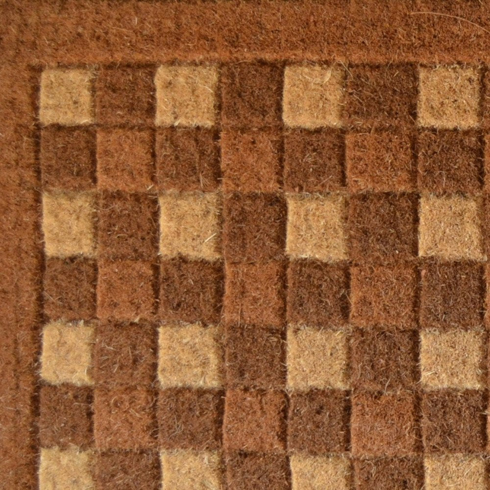18" X 30" Brown Coir Outdoor Door Mat