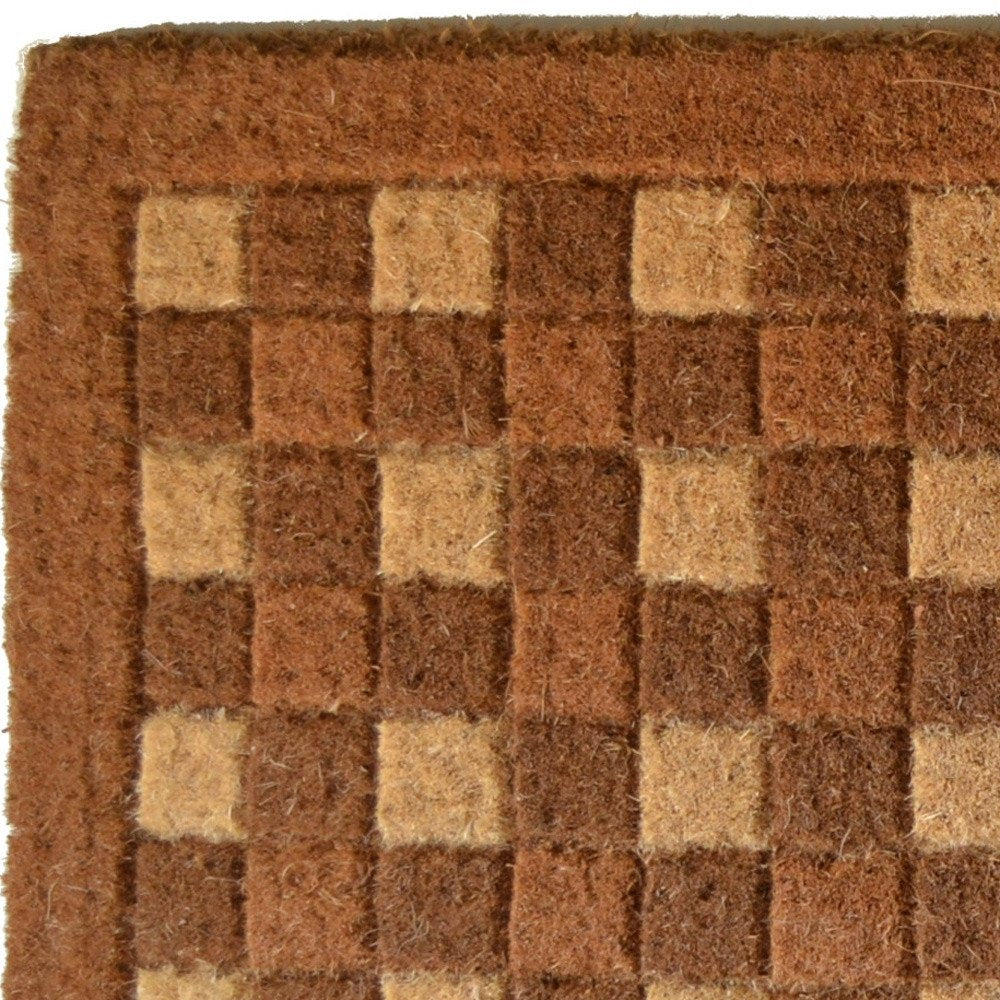 18" X 30" Brown Coir Outdoor Door Mat