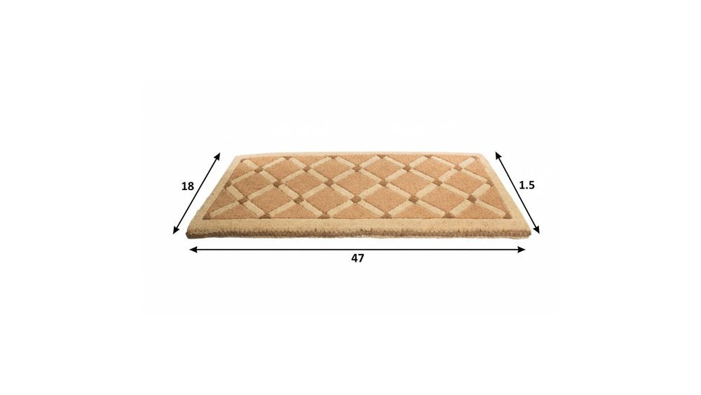 18" X 47" Brown Coir Outdoor Door Mat