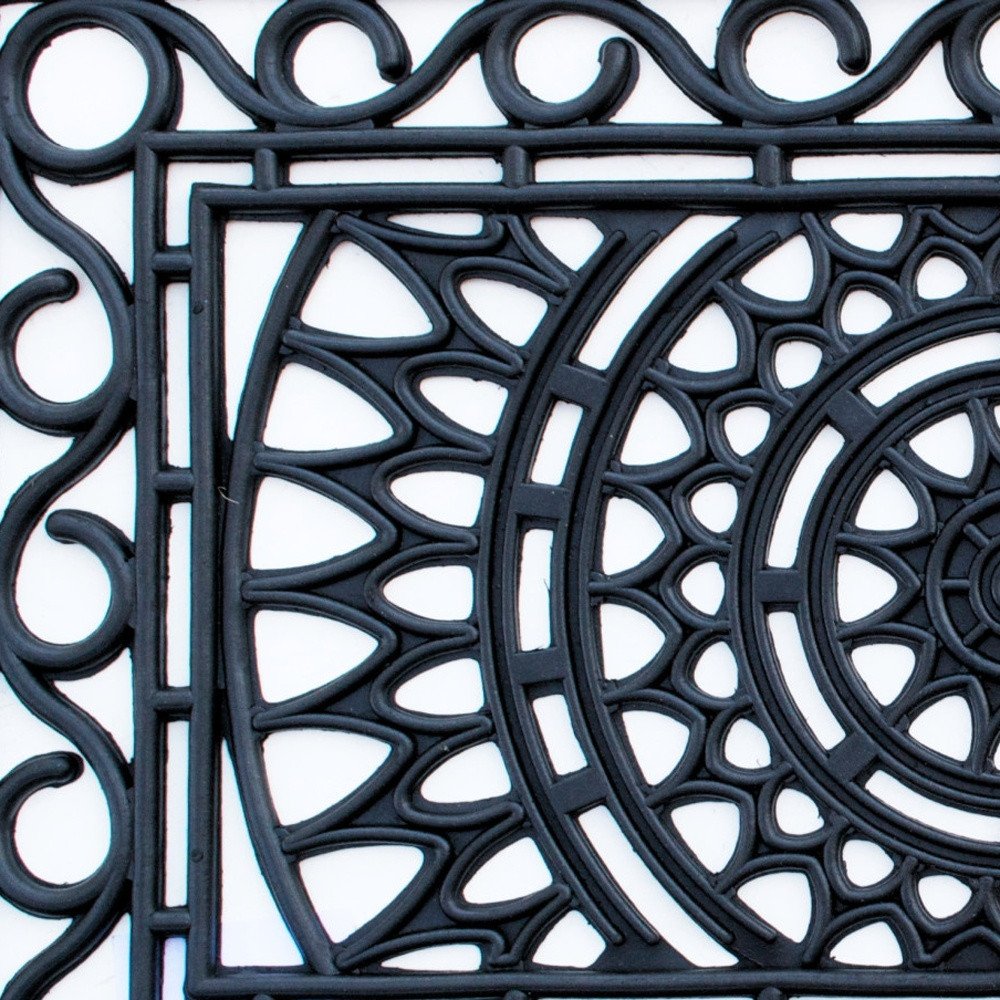 24" X 36" Black Rubber Outdoor Door Mat