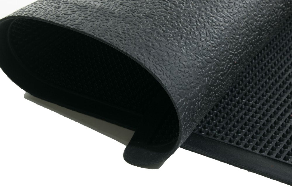 18" X 30" Black Rubber Outdoor Door Mat