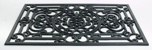 18" X 30" Black Rubber Pineapple Outdoor Door Mat