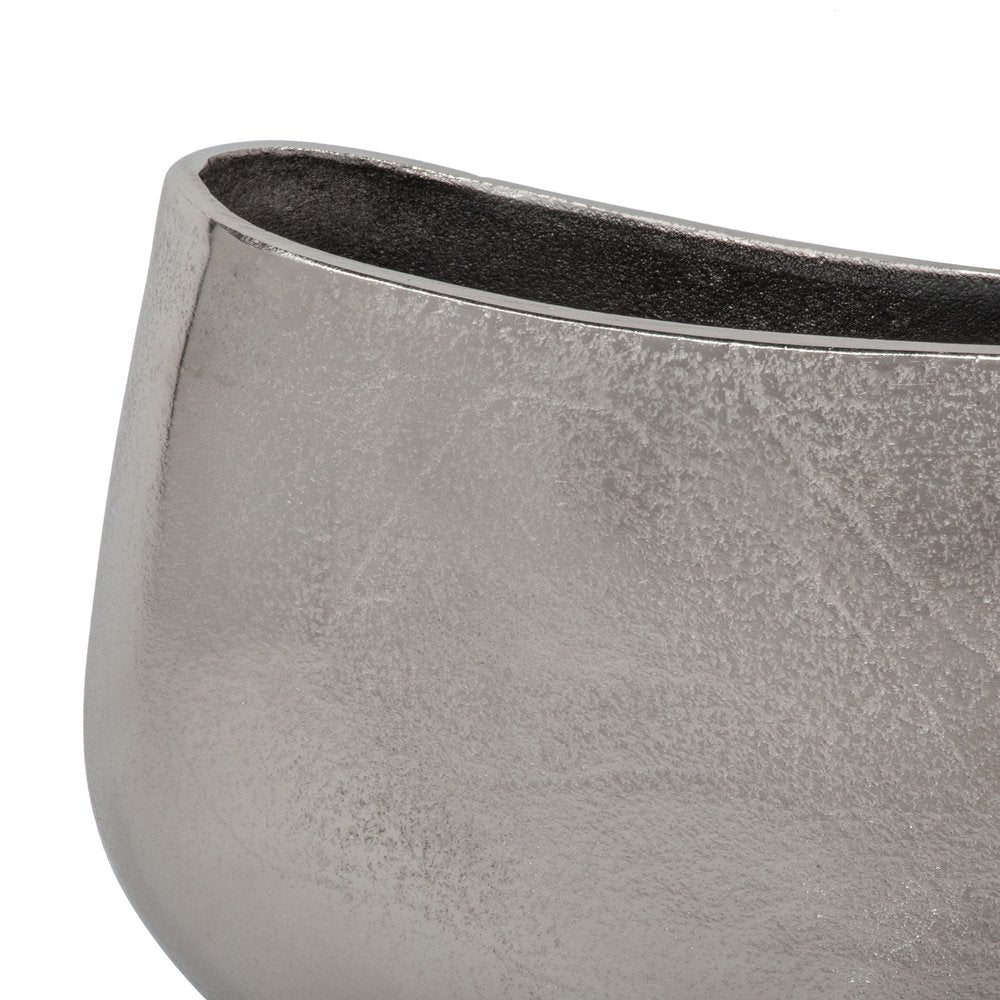 10" Nickel Aluminum Table Vase