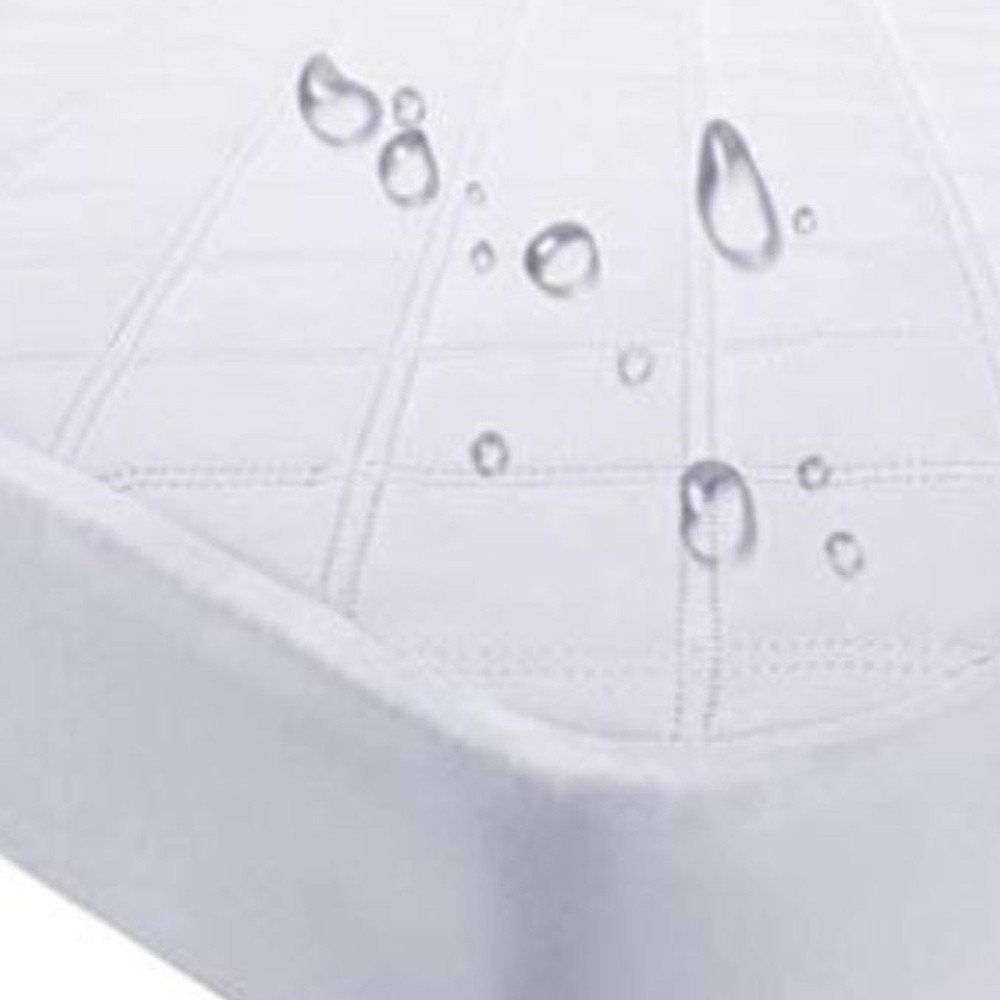 9" Waterproof Bamboo Terry Crib Mattress Pad Liner Mattress Cover Only.