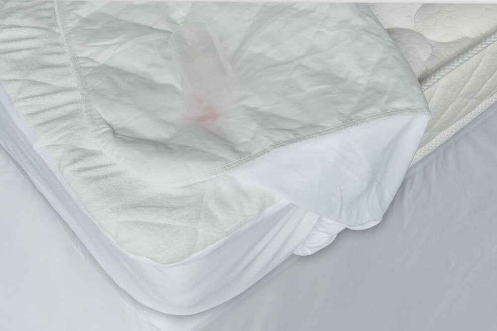 9" Waterproof Bamboo Terry Crib Mattress Pad Liner Mattress Cover Only.