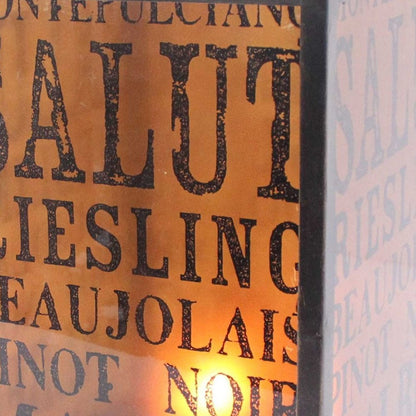 18" Brown Metal Floor Candle Holder