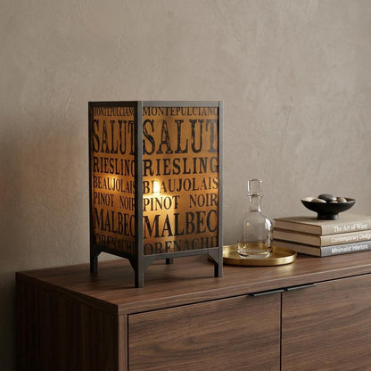 18" Brown Metal Floor Candle Holder