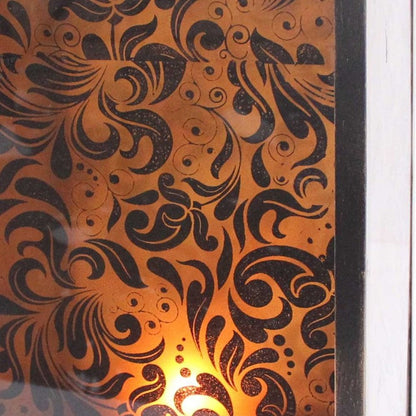 18" Brown Metal Floor Candle Holder