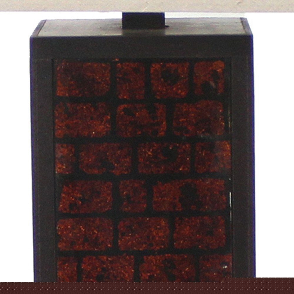 31" Black Metal Bedside Table Lamp With White Shade