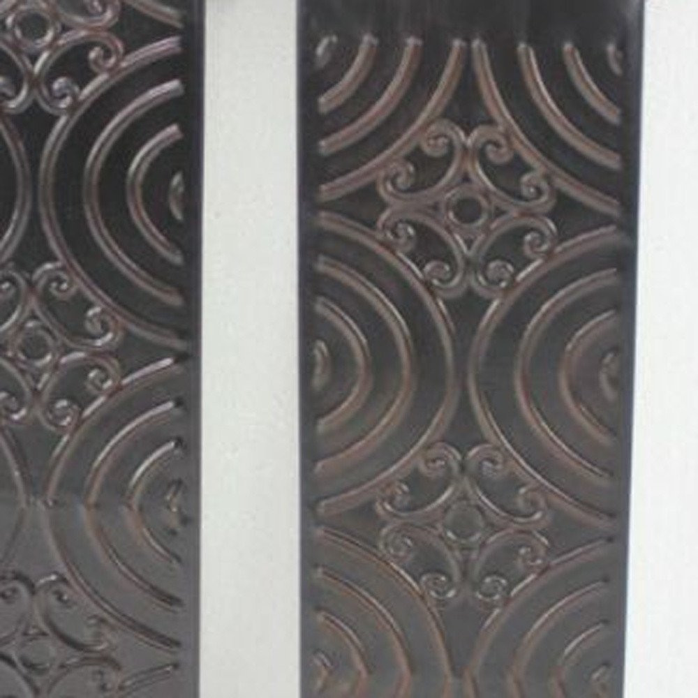 Set of Two Brown Metal Wall Sconce Candle Holders