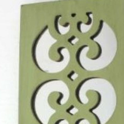 Green Wood Hanging Dimensional Sculpture