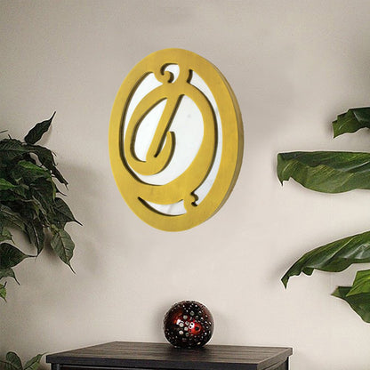 Yellow Wood Wall Decor