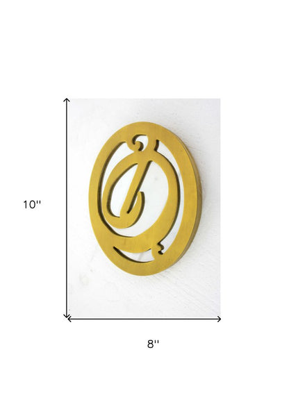 Yellow Wood Wall Decor