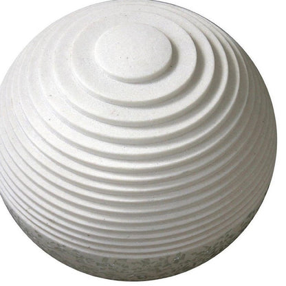 12" White Sandstone Garden Stone