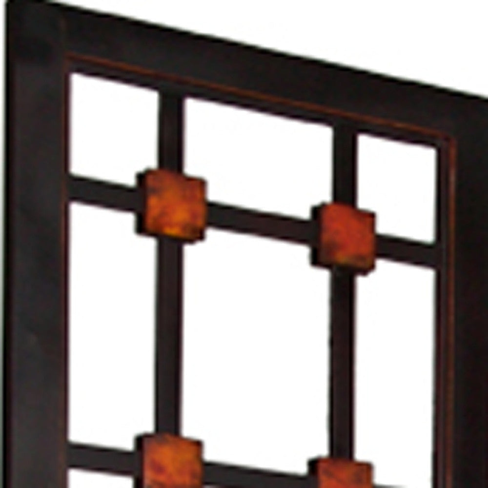 84" X 84" Brown Woood  Screen