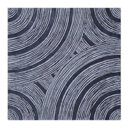 13" X 13" X 2" Gray Lined, Square - Wall Decor
